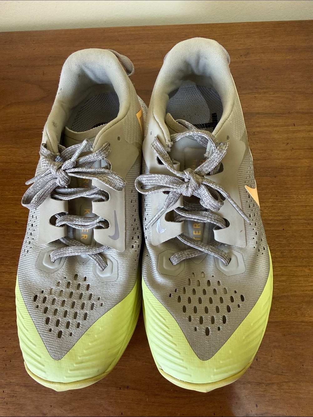 Nike Zoom Terra Kiger Women's Gray and Neon Yellow Training Shoes